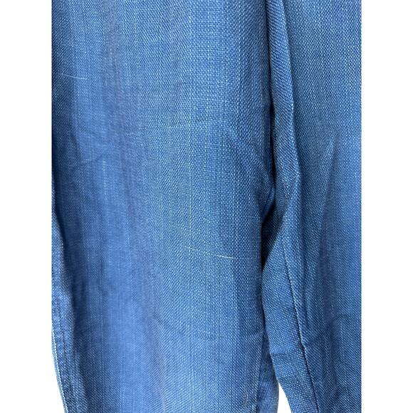 J. Jill Indigo Pure Jill Blue Chambray Denim Pull on Stretch Pants Medium Petite - Picture 3 of 15